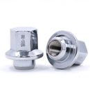 Lug Nut - GM OE Mag Chrome 3/4" Hex -"Snowflake" Style 1
