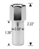 Lug Nut - XL SST Mag 1.3" Open End Chrome - Cragar Center Washers