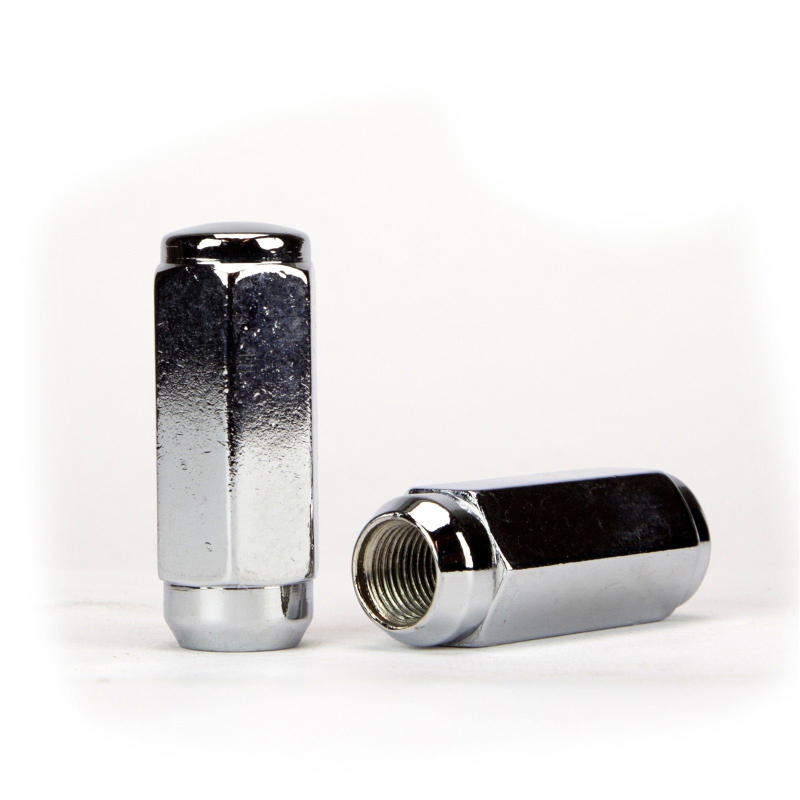 Lug Nut - Duplex Acorn Chrome 2.3" Tall 7/8" Hex