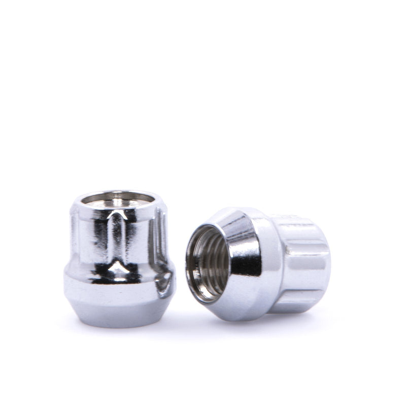 Lug Nut - 6 Spline Bulge Acorn Open End Chrome