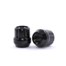 Lug Nut - 6 Spline Bulge Acorn Open End Black