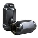 Lug Nut - Duplex Bulge Acorn Black 1.9" Tall 7/8" Hex