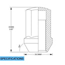 Lug Nut - OE Replacement Lug for GM, Dodge, Ram, Jeep 7/8" Hex Black