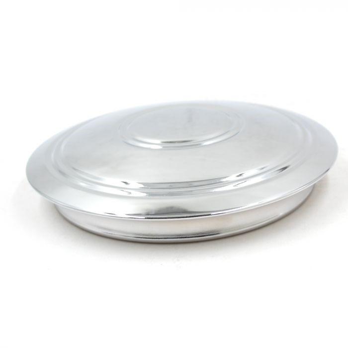 Cap - Plain Chrome 8" Rally Cap for Smoothie Wheel (7.25" Ring)