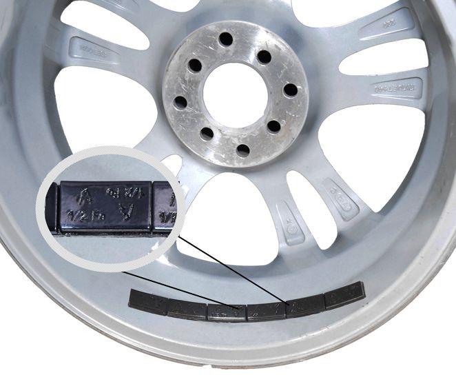 Wheel Weights - Adhesive 1/2 oz. Low Profile Segments - Black 52 3oz. Strips