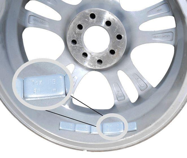 Wheel Weights - Adhesive 1 oz. Low Profile Segments - Silver 32 6oz. Strips