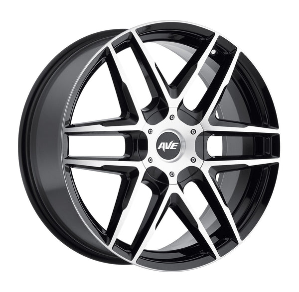 Avenue A613 17x7.5 5x100 & 5x114.3 40mm Gloss Black Machined