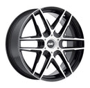 Avenue A613 17x7.5 5x114.3 & 5x120 40mm Gloss Black Machined