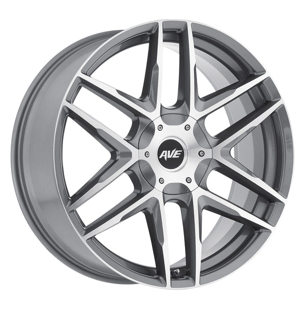 Avenue A613 17x7.5 5x110 & 5x115 40mm Satin Grey Machined