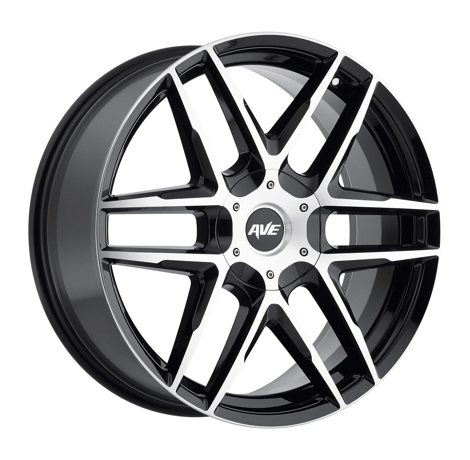 Avenue A613 17x7.5 5x108 & 5x114.3 40mm Gloss Black Machined