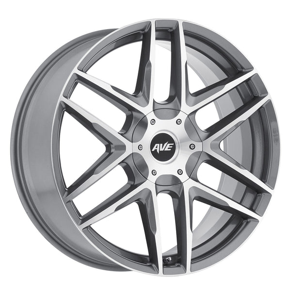Avenue A613 22x9 5x127 & 5x139 18mm Satin Grey Machined