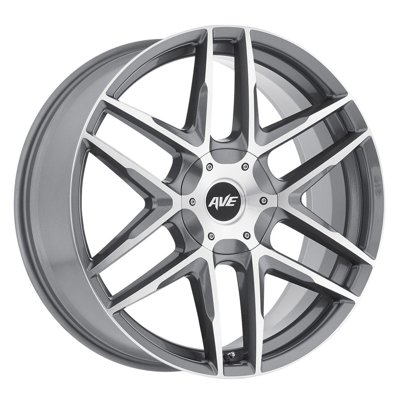 Avenue A613 22x9 6x135 & 6x139.7 35mm Satin Grey Machined