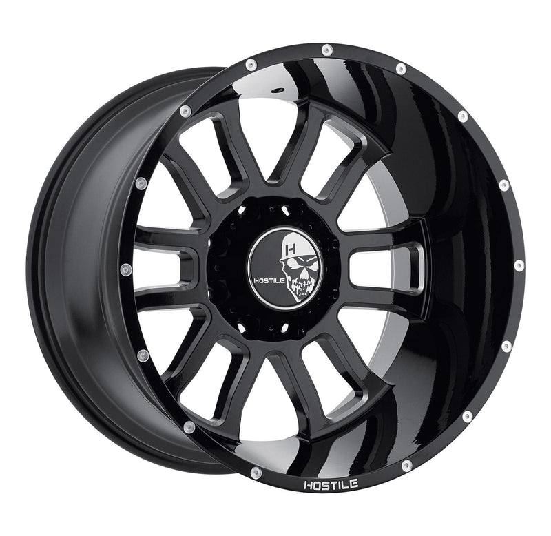 Hostile H107 Gaunlet 20x12 8x165.1 -44mm Asphalt