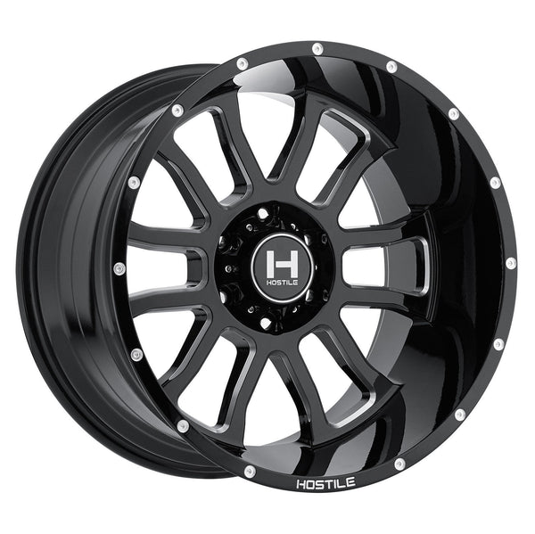 Hostile H107 Gaunlet 22x10 6x135 -25mm Blade Cut