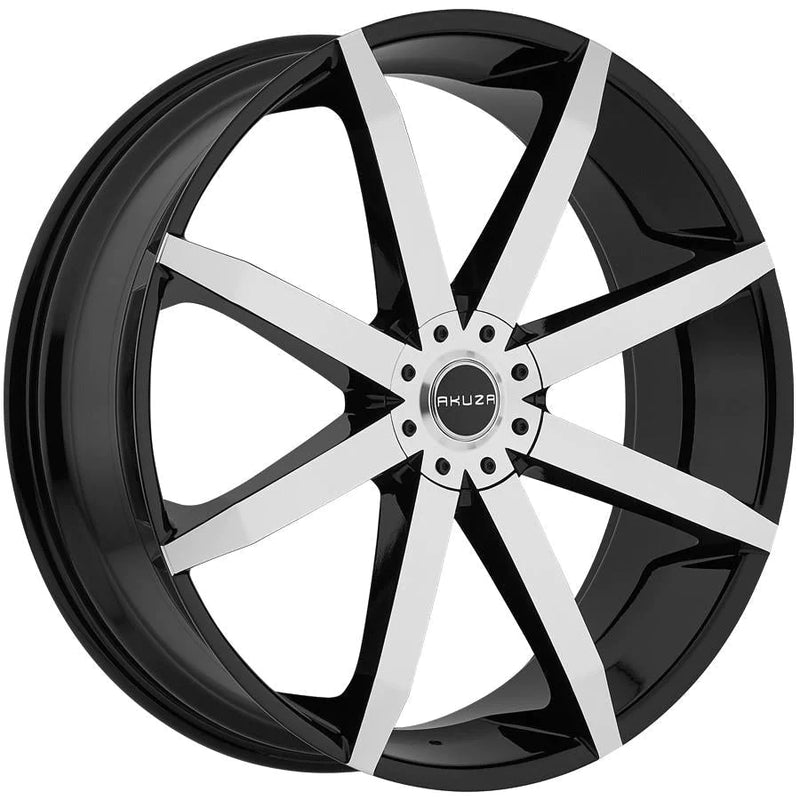 Akuza 843 Zenith 18x8 5x114.3, 5x120 +20mm Gloss Black Machined
