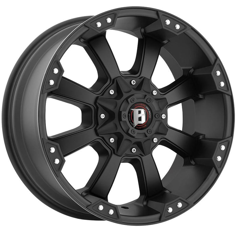 Ballistic 845 Morax 17x9 8x170 -12mm Flat Black