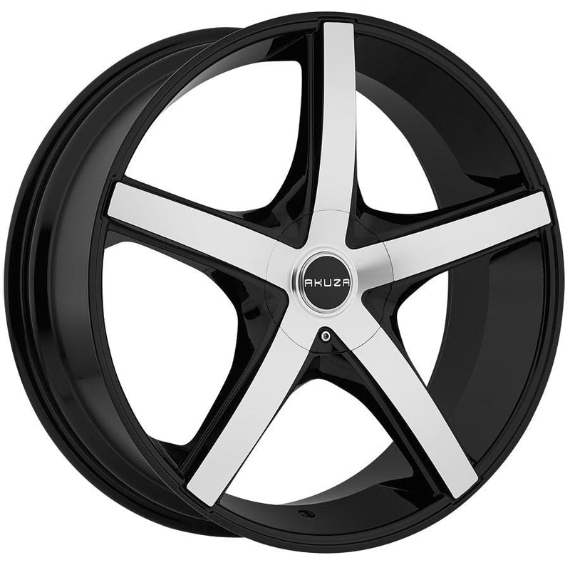 Akuza 848 Axis 18x8 5x100, 5x114.3 +45mm Gloss Black Machined