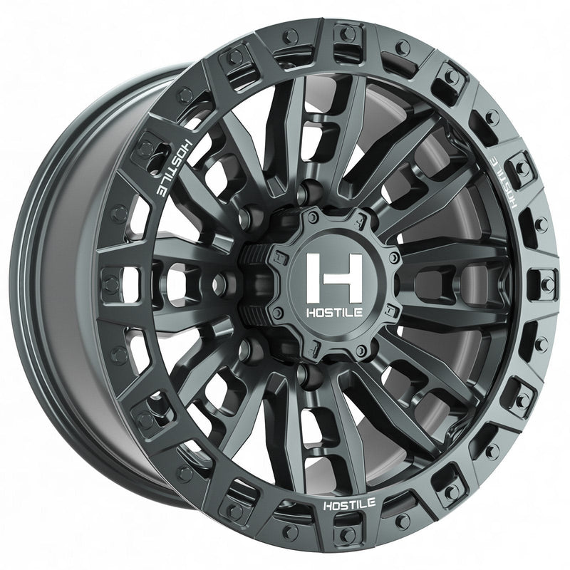 Hostile H130 Crandon 20x9 8x180 12mm Asphalt