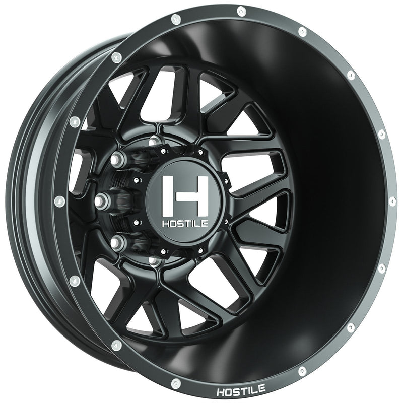 Hostile H402 Diablo Dually Rear 20x8.25 8x165 -221mm Asphalt