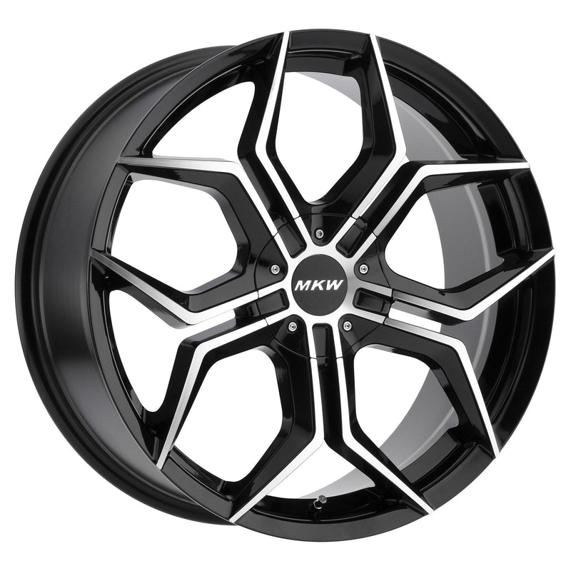 MKW M121 20x8.5 5x112 & 5x114.3 35mm Gloss Black Machined
