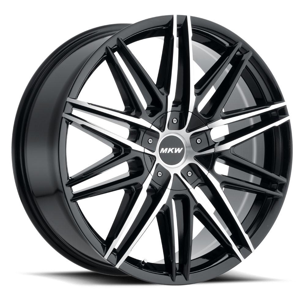 MKW M124 22x9 6x139 18mm Gloss Black Machined