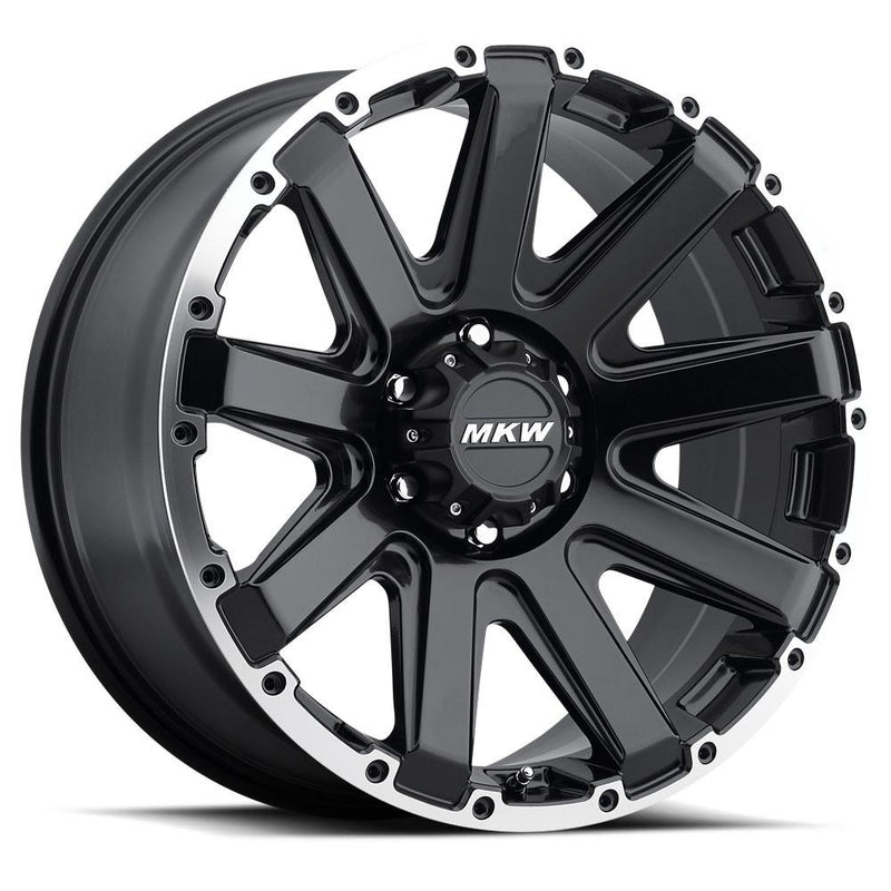 MKW M94 17x9 5x127 10mm Satin Black Machined