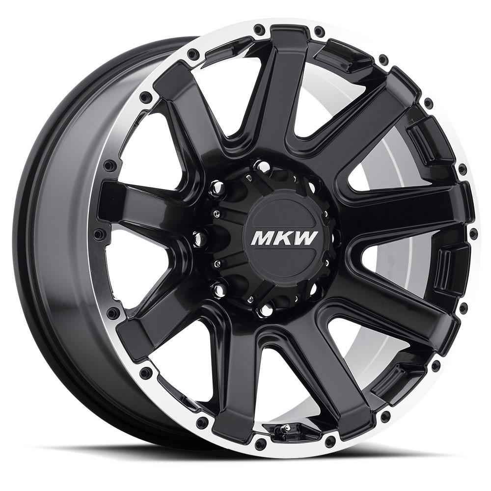 MKW M94 17x9 8x165 10mm Satin Black Machined