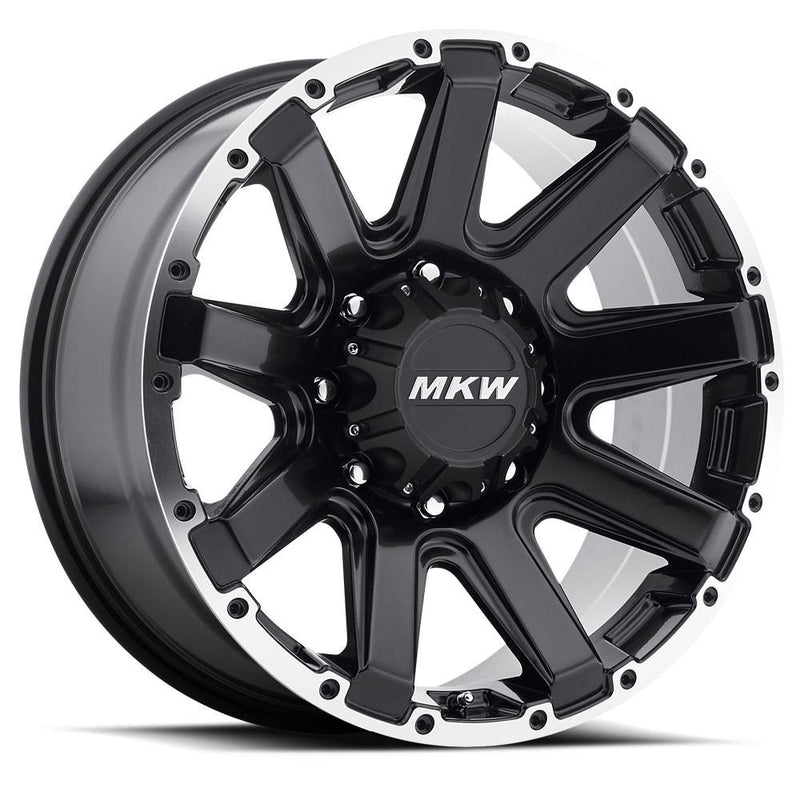 MKW M94 20x9 8x165 10mm Satin Black Machined