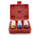 3pc Thin Wall Deep Lined Socket Set Plastic Sleeve Lug/Wheel Protector