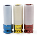 3pc Thin Wall Deep Lined Socket Set Plastic Sleeve Lug/Wheel Protector