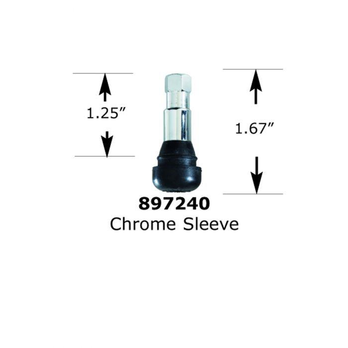 Valve Stem - TR413C Chrome Sleeve