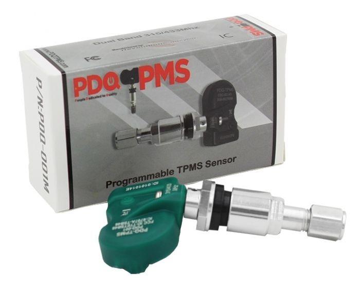 TPMS PDQ Sensor Metal Valve Stem - Programmable 315/433 Mhz
