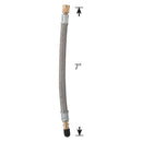 Valve Stem Extension Metal 7" - Stainless Braid