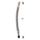 Valve Stem Extension Metal 9" - Stainless Braid