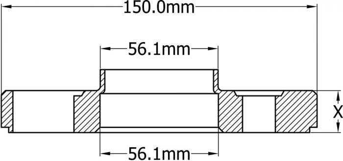 Wheel Spacers 5x100 15mm 56.1mm Hub Centric Subaru