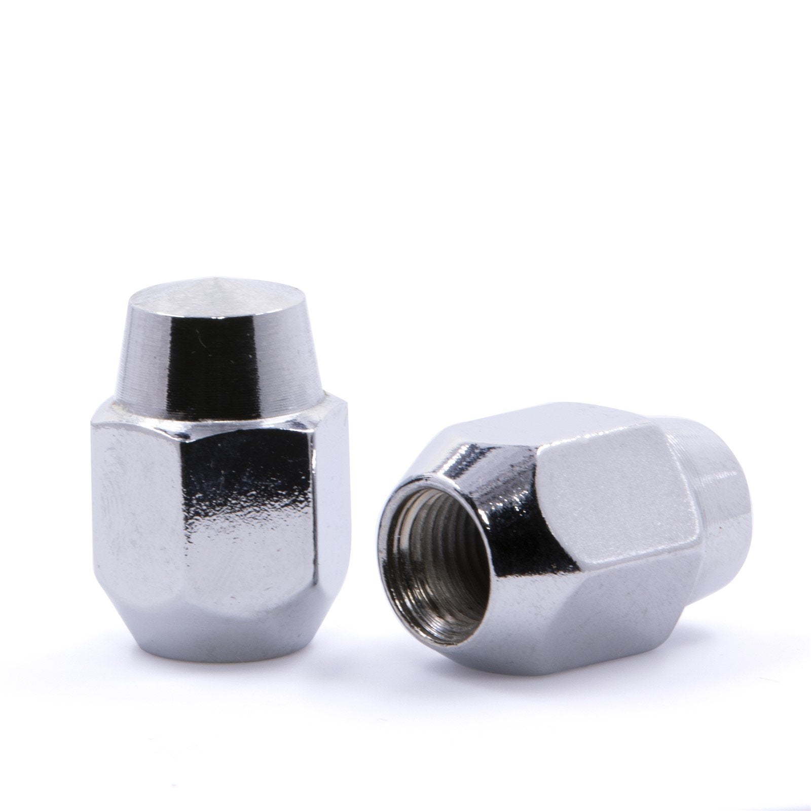 Lug Nut - Standard Acorn Chrome 13/16" Hex Mustang Magnum 500 Replica