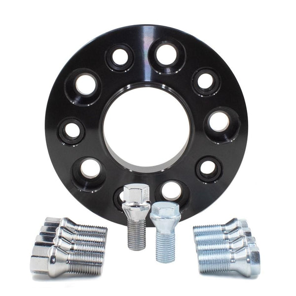 Wheel Spacer - 5x120 - 30mm - Hub Centric Bolt On - 74.1mm - 14x1.5 Chrome Lug Bolts