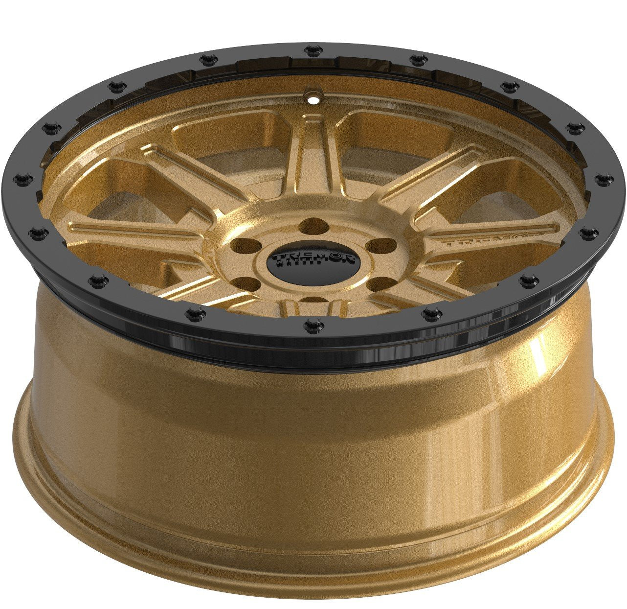 Tremor Impact 20x9 6x135 +0mm Gold with Black Ring