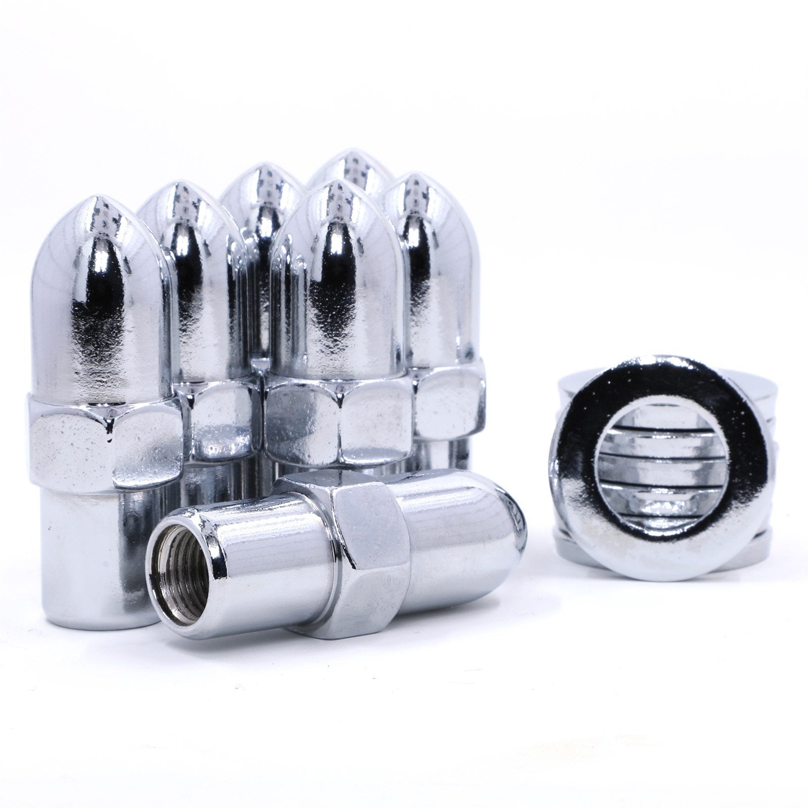 Lug Nut - Standard Mag 0.75" Bullet Chrome - Cragar Centered Washers