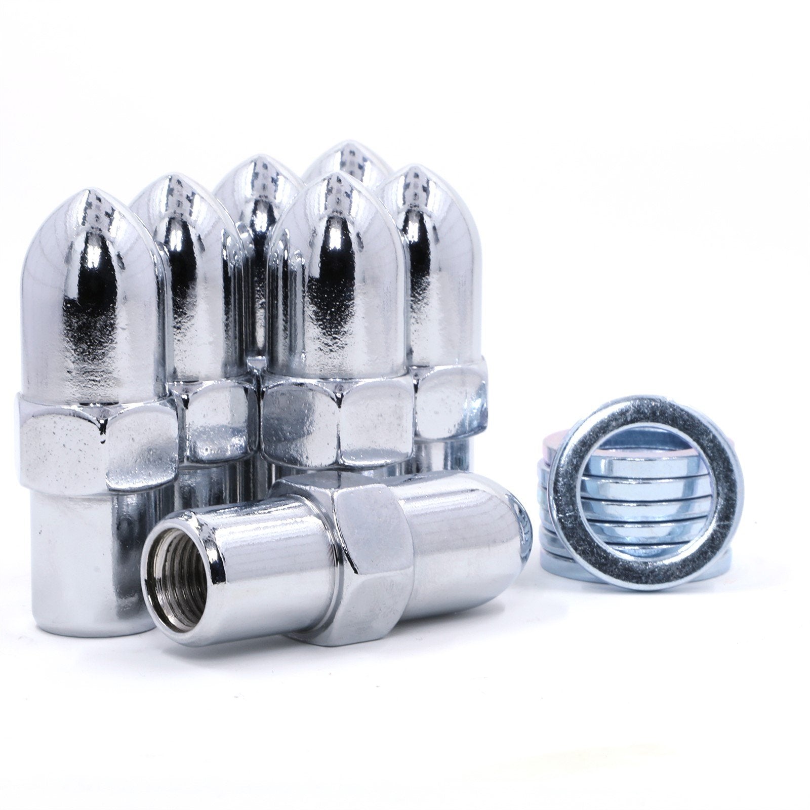 Lug Nut - Standard Mag 0.75"Bullet Chrome - Standard Washers
