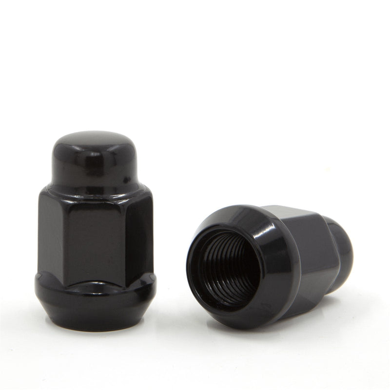 Lug Nut - Bulge Acorn Black 13/16" Hex