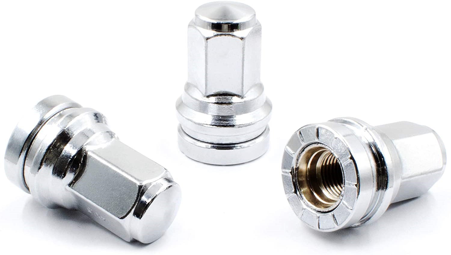Lug Nut - Ford 14x1.5 Dually Flat Seat Chrome