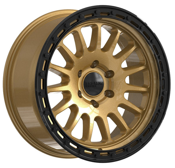 Tremor Aftershock 20x9 6x135 +0mm Gold with Black Ring