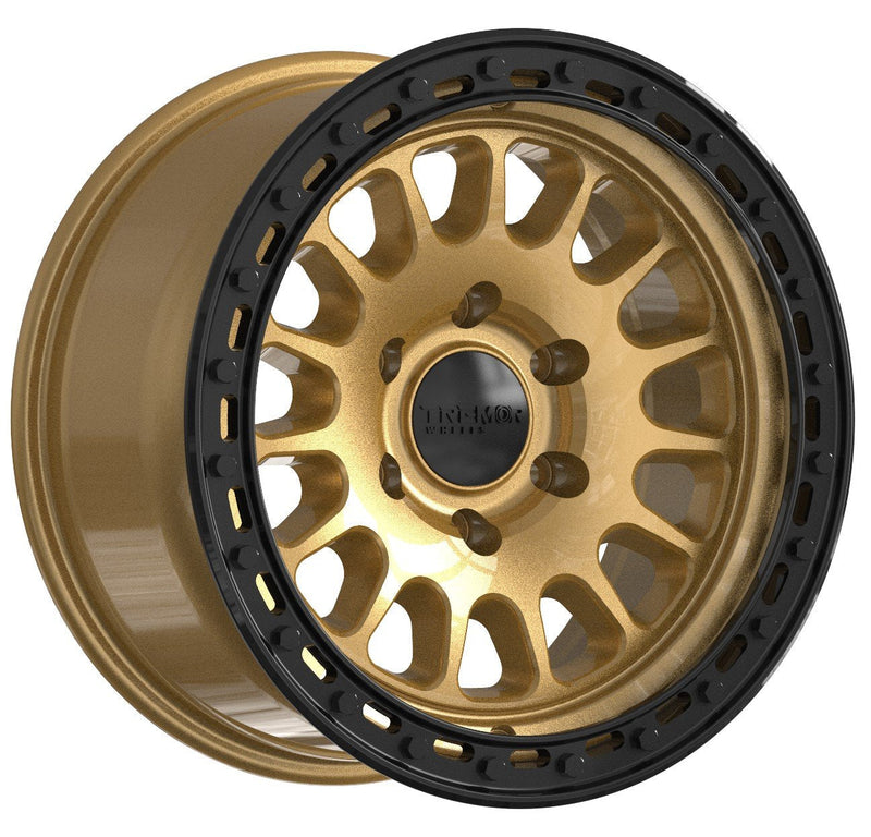 Tremor Aftershock 17x8.5 6x135 +0mm Gold with Black Ring