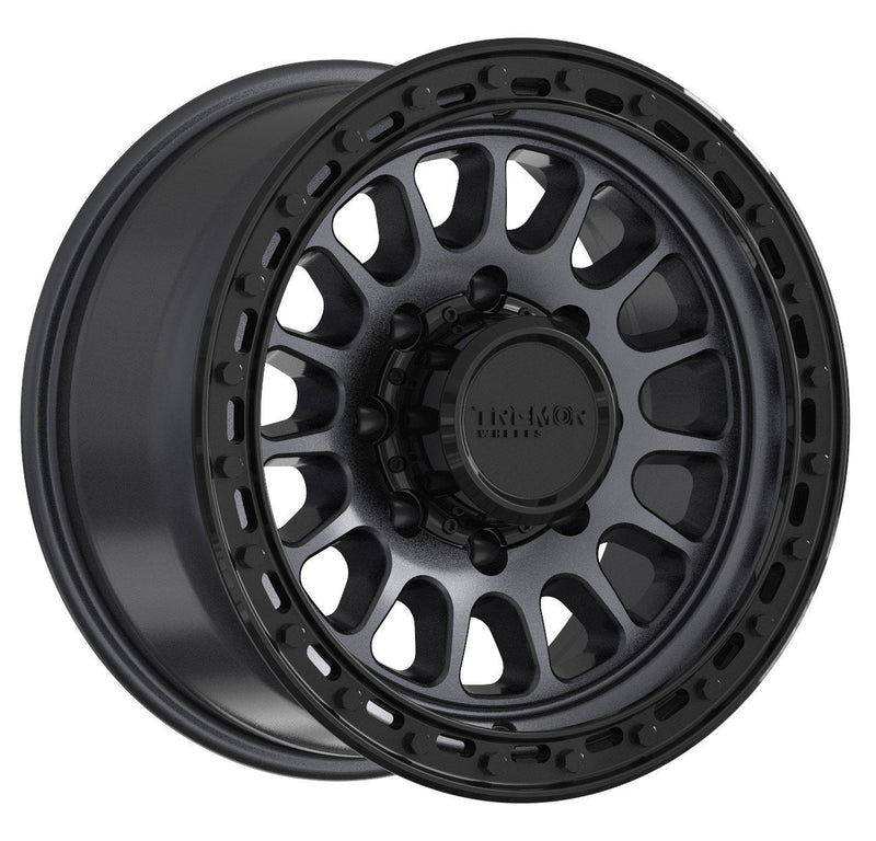 Tremor Aftershock 17x8.5 6x139.7 +0mm Gray with Black Ring