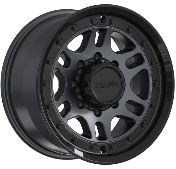 Tremor Shaker 17x8.5 5x150 +0mm Gray with Black Ring
