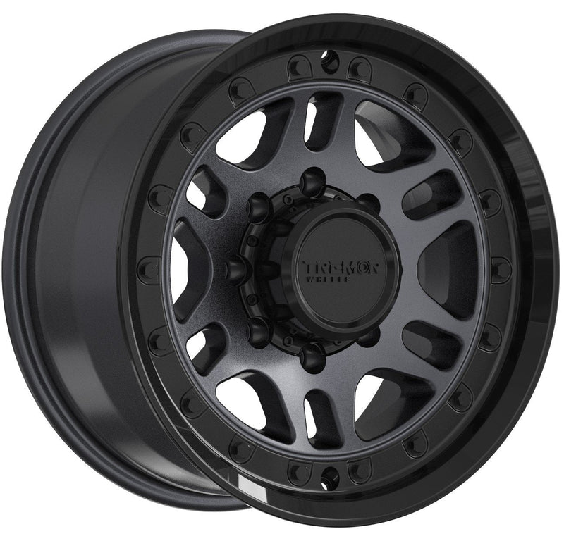 Tremor Shaker 17x8.5 8x170 +0mm Gray with Black Ring