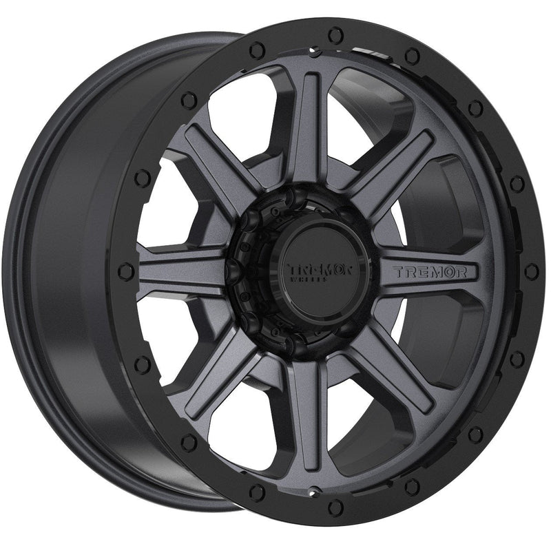 Tremor Impact 20x9 6x135 +0mm Gray with Black Ring