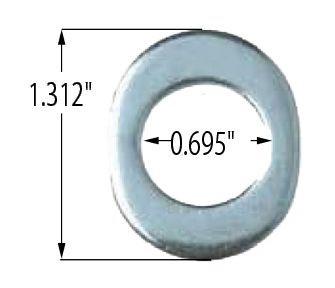 Washer - Keystone Centered Hole