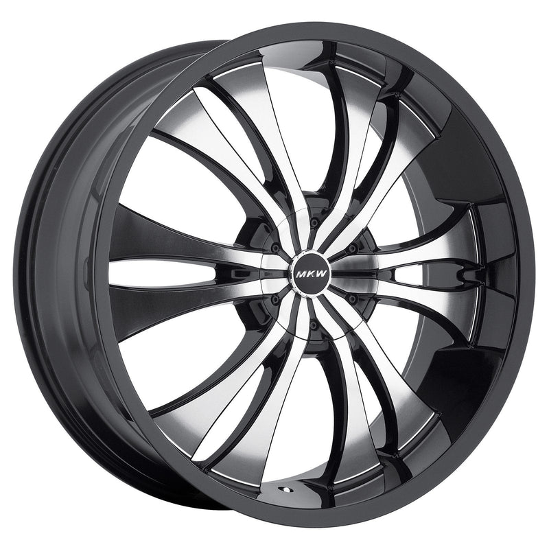 MKW M114 20x8.5 5x114.3 & 5x120 35mm Gloss Black Machined